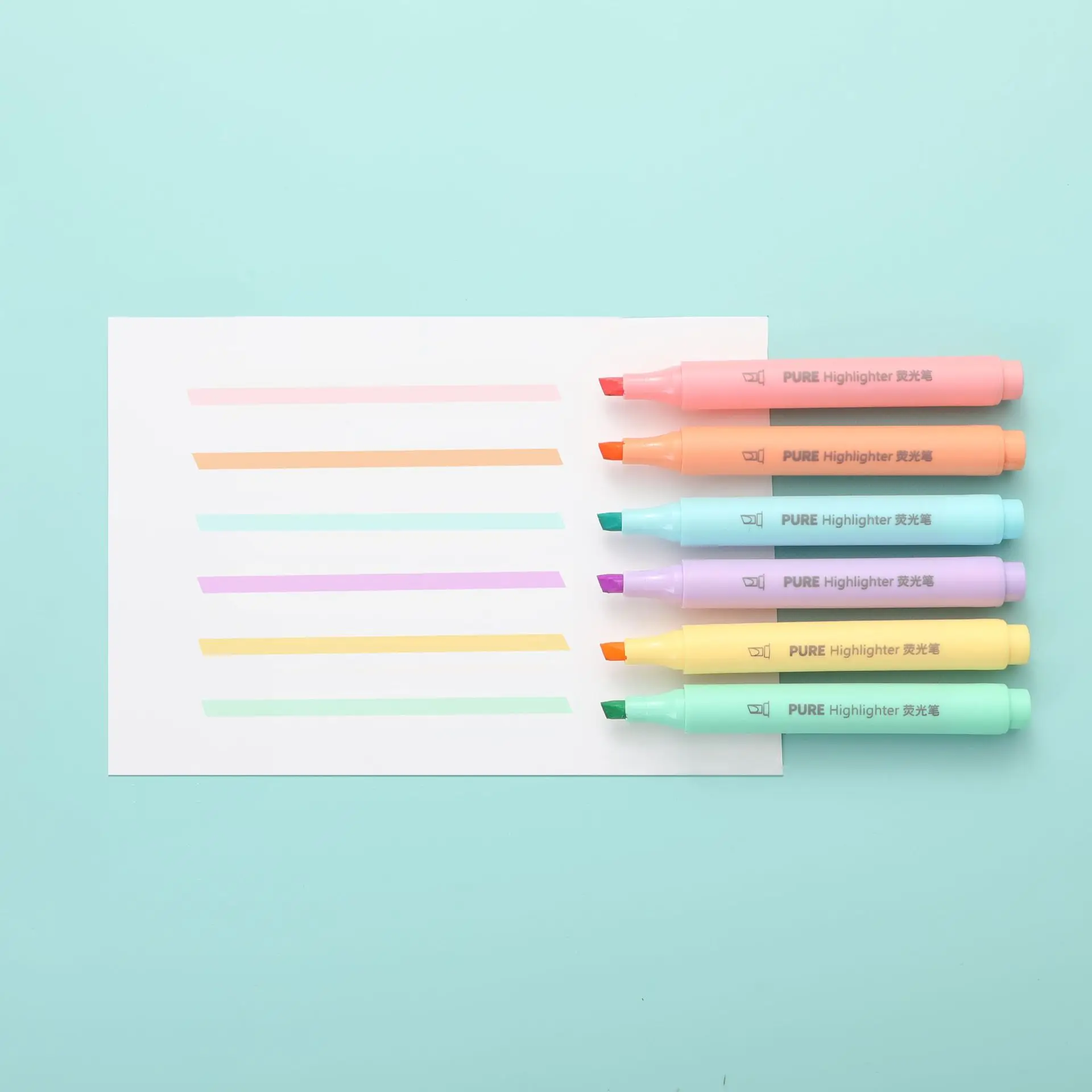6 adet/takım Pastel Renk Macar - Pastel Highlighter Set Double Ended incelemesi ve fiyatı