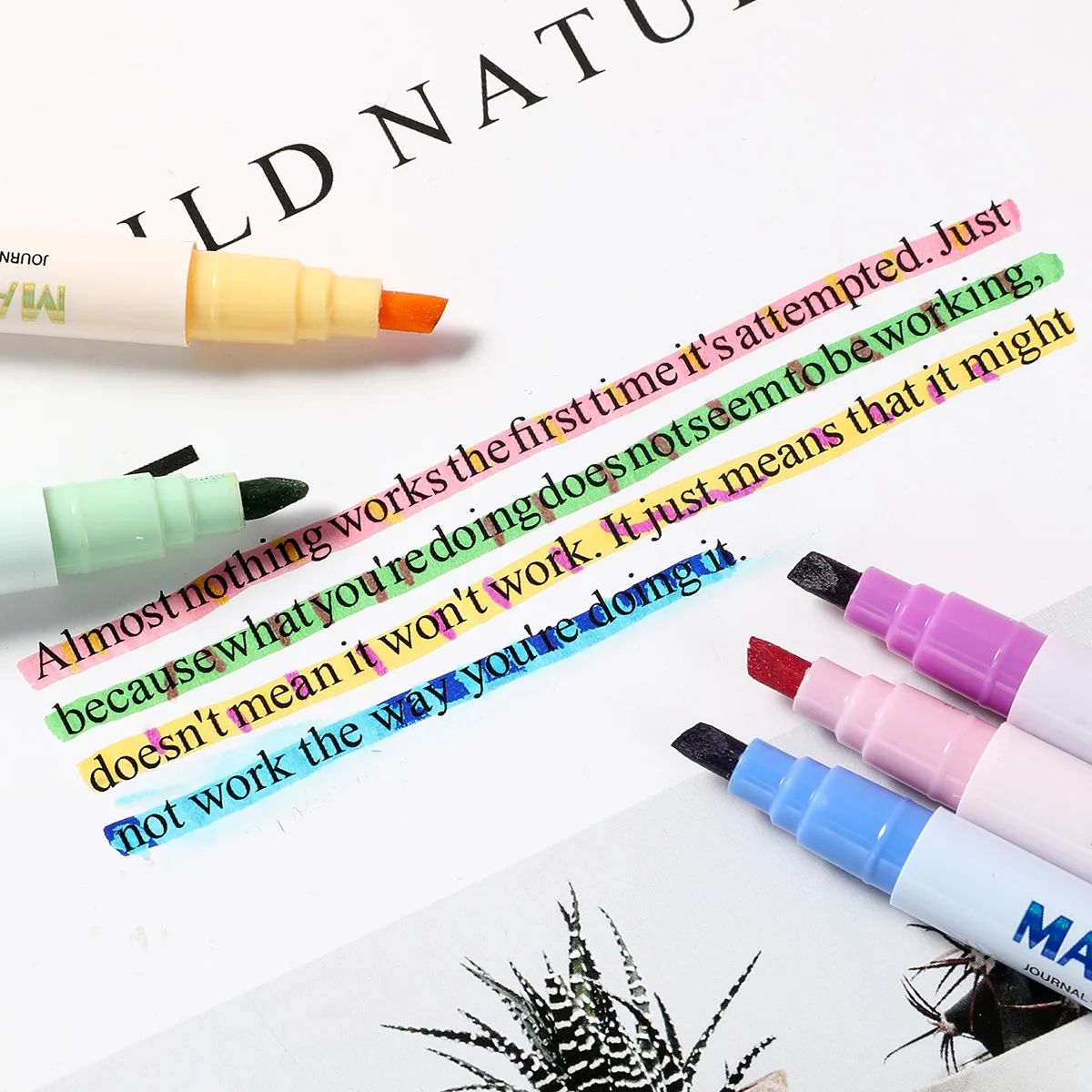 Çift uçlu Sihirli Renk Değişti - Pastel Highlighter Set Double Ended incelemesi ve fiyatı