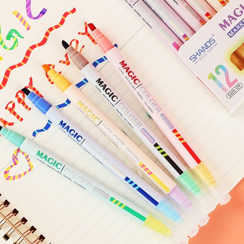 Çift uçlu Sihirli Renk Değişti - Pastel Highlighter Set Double Ended incelemesi ve fiyatı